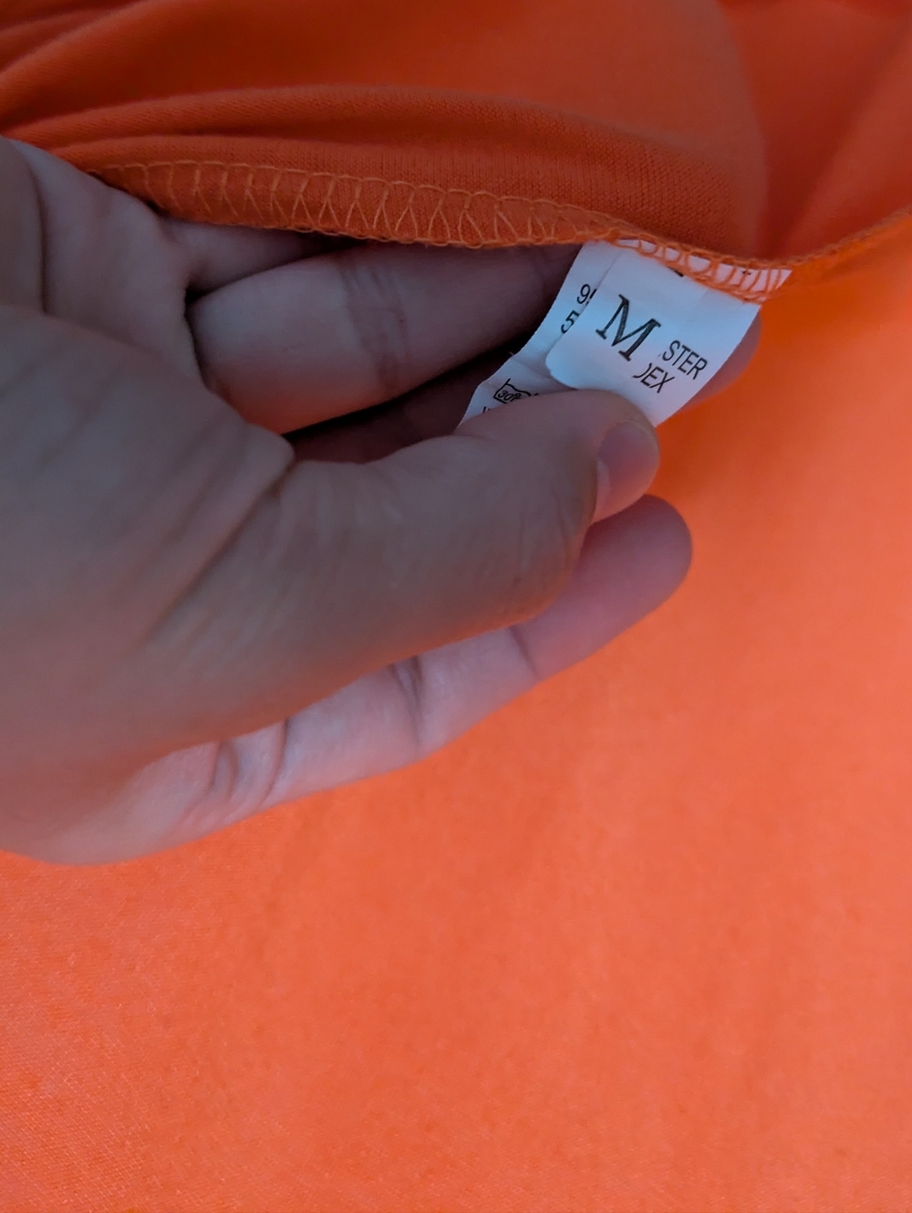 Bright Orange Open Front Ruffle Cardigan - Picture 5 of 5